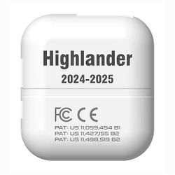 Protect-X 2024 2025 Toyota Highlander Plug & Play Smart Sensor System, Warn Away Protection of Wheels Theft, Catalytic Converter Theft, Window Break