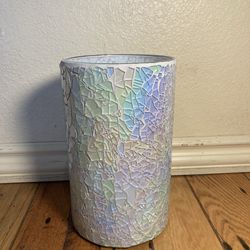 PartyLite Iridescent Blush Hurricane Tealight Holder