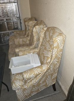Arm Chairs/ Wing Back Chairs (X 3)