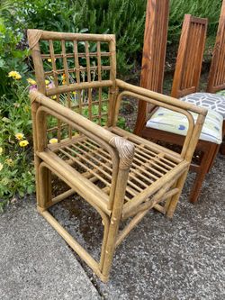 Vintage Rattan/Bamboo Armchair