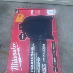 Milwaukee Men's X-Large M12 12V Lithium-Ion Cordless TOUGHSHELL Black Heated Jacket (Jacket and Charger/Power Source Only)