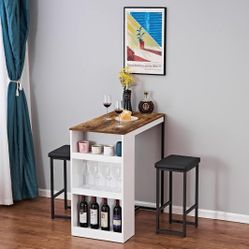 3 Piece Dining Table Set 