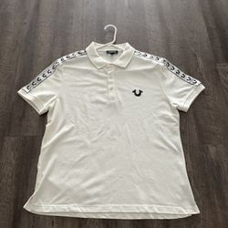 True Religion White Polo
