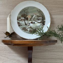 Vintage Half Circle Shelf 