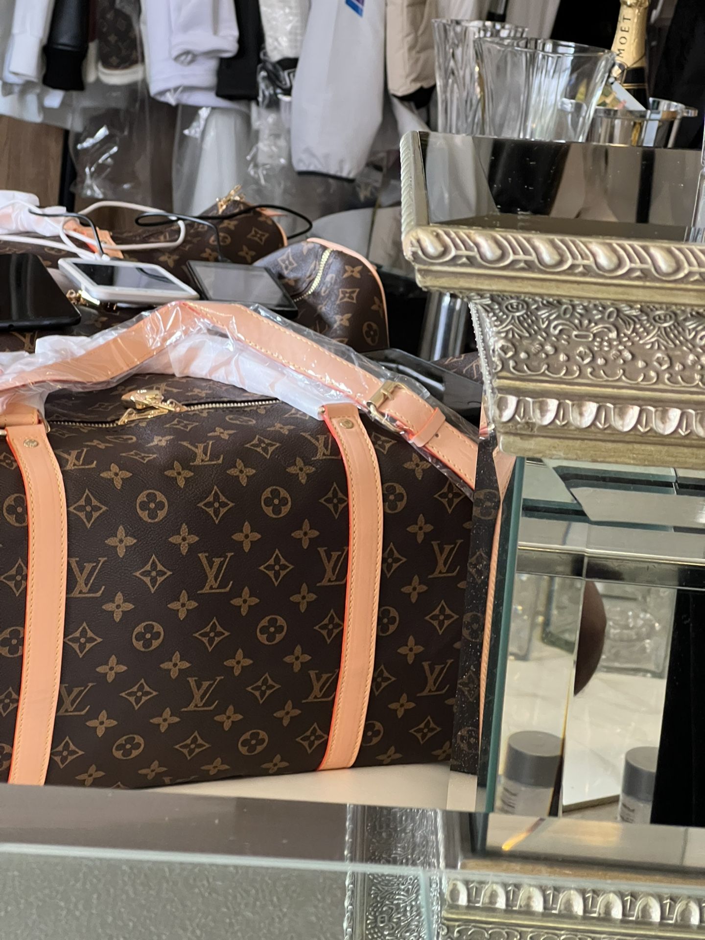 Brand New Large Leather Duffle Bag
