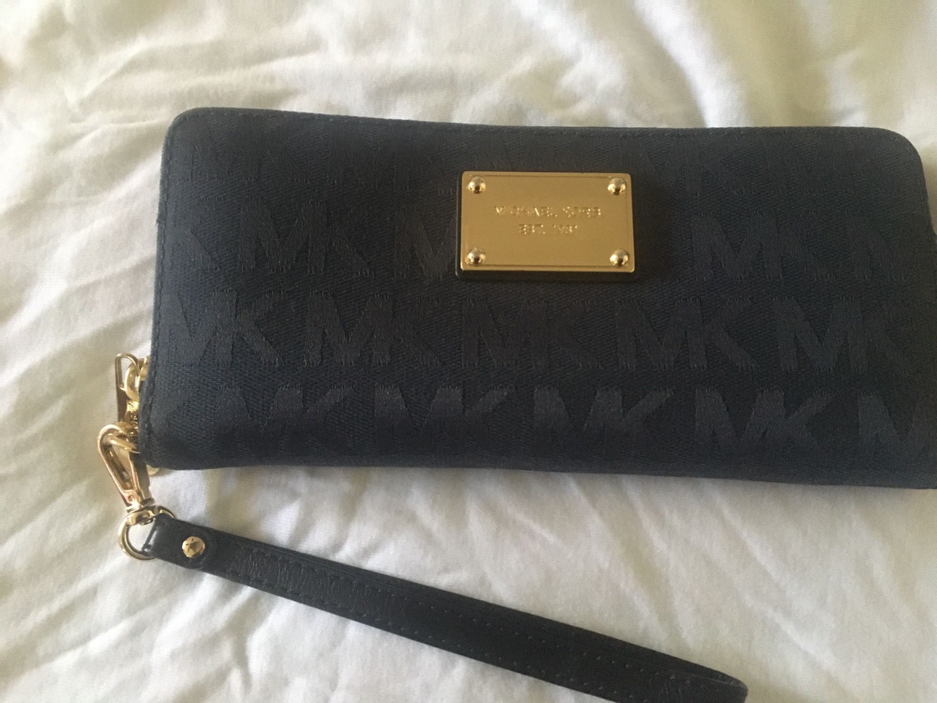 MK navy blue wallet