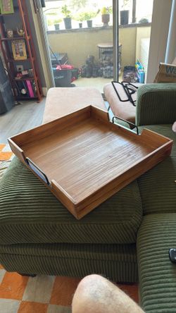 Wooden serving tray