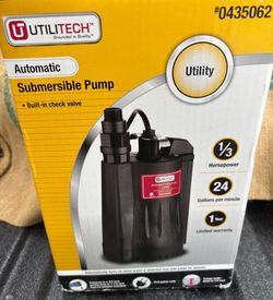 Utilitech 0.33-HP Aluminum Submersible Sump Pump