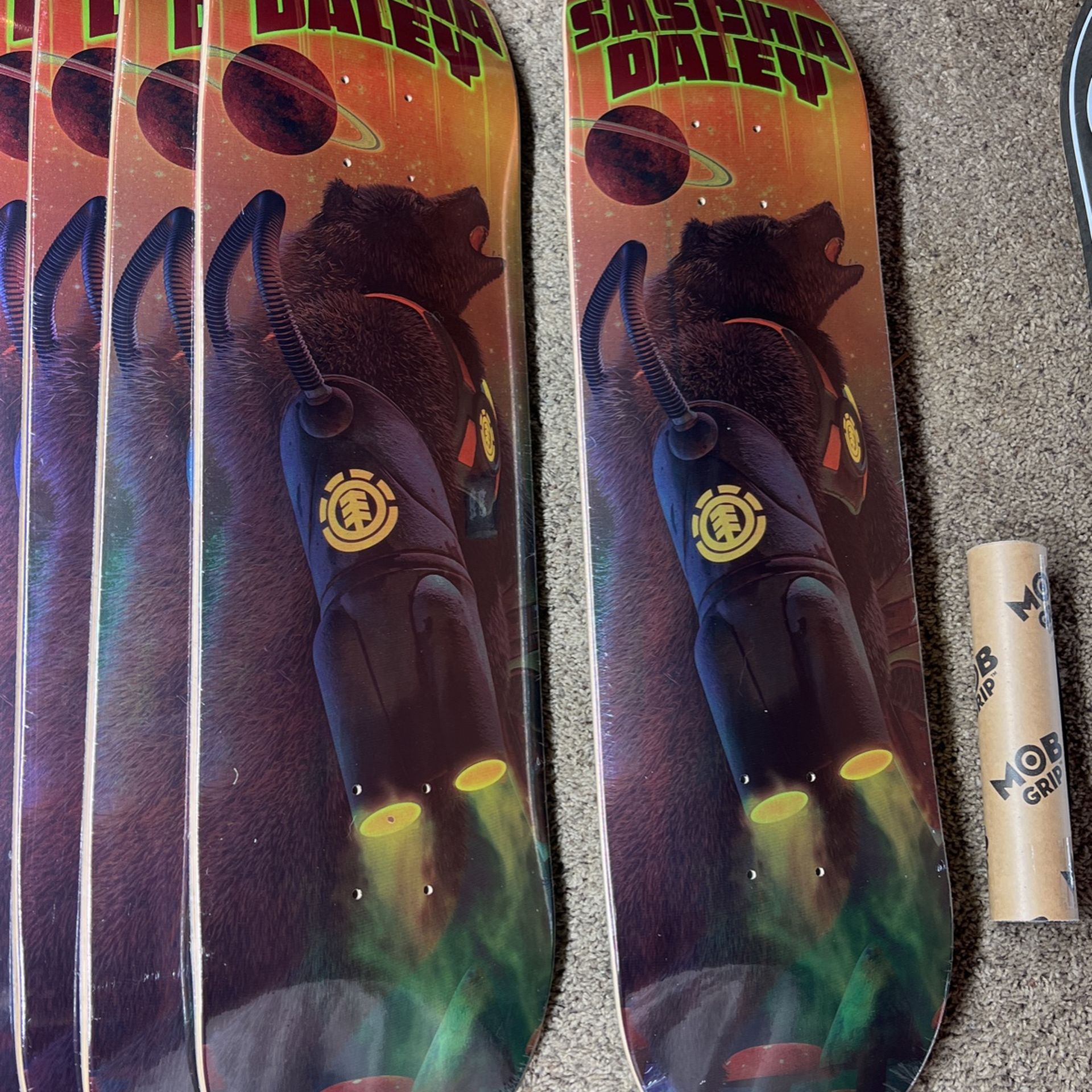 NEW Sascha Daley Pro Model 8.25 Future Nature Element Skateboard Deck