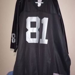 Las Vegas Raiders Classic Throwback #81 Tim Brown Size 5XL Silver And Black