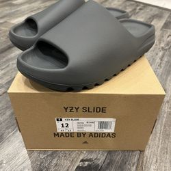 (Size 12) Adidas Yeezy Slide, Slate Grey