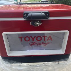 Toyota Racing LED Lights Ice Chest Beverage Cooler. Rare Item. $350