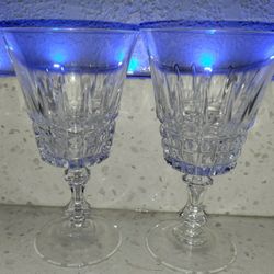 Crystal Glasses Two  4 In Two 6 In $10 For All