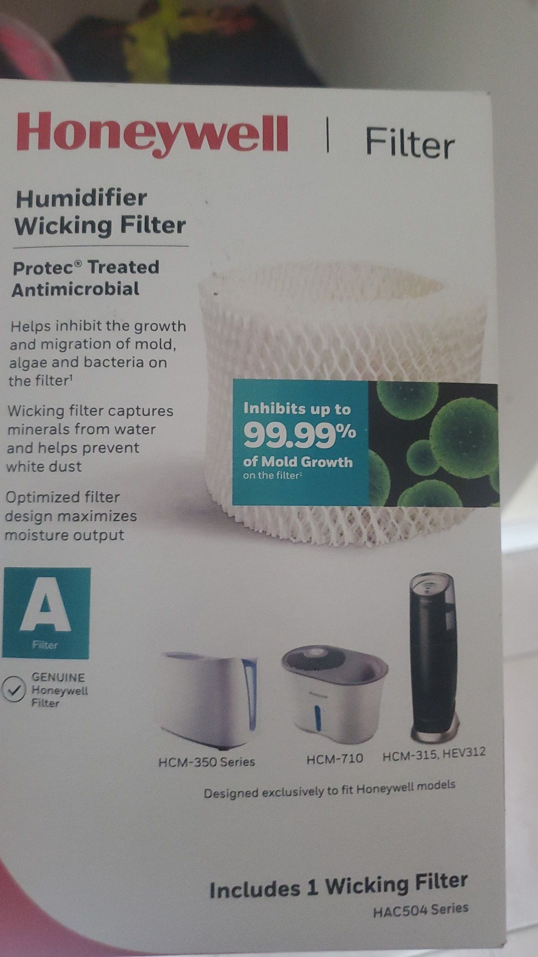 Humidifier filter