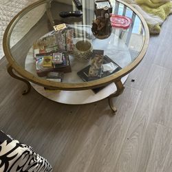 2tier Glass Top Coffee Table 