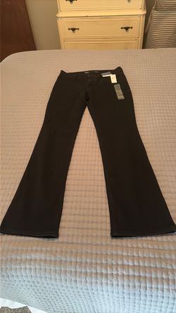 Black Bootcut Jeans and Old Navy Light Wash Denim Jean Jacket