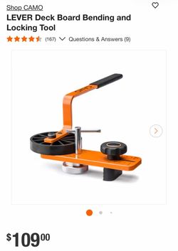 Shop CAMO LEVER Deck Board Bending and Locking Tool