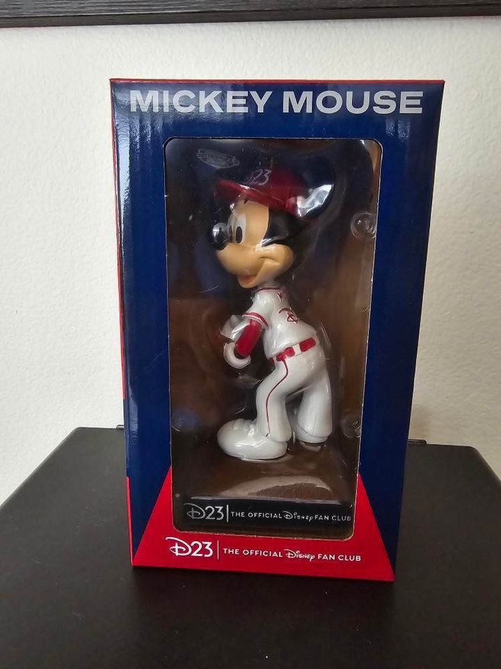 2024 D23 Angels Mickey Mouse Baseball Bobblehead