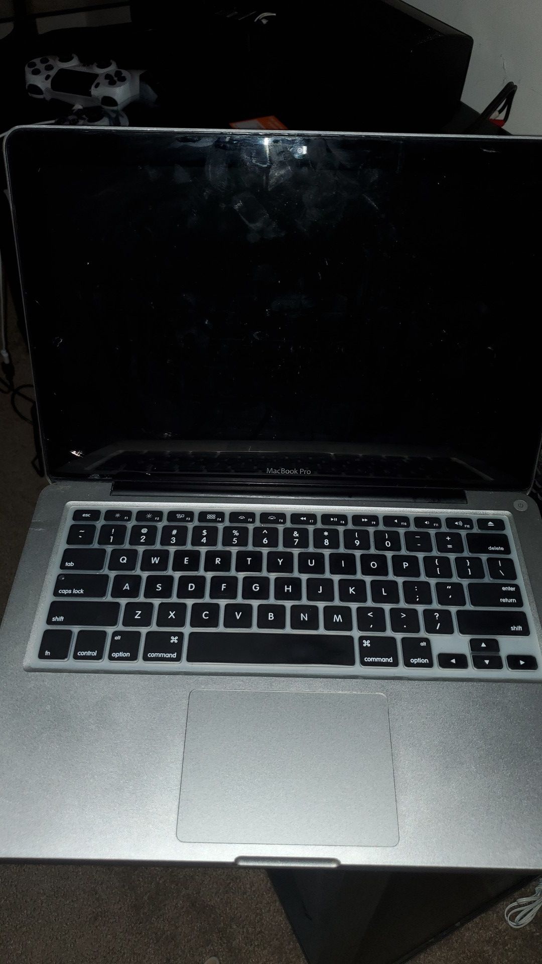 Macbook pro 2013 $400 it's has a small crack on the corner, but it didn't affect the screen