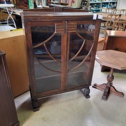 Vintage antique Art Deco cabinet bookcase