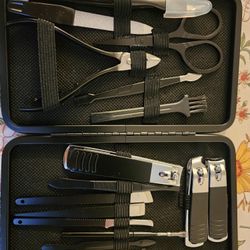 Nail Clippers Sets High Precisio Stainless Steel Nail Cutter Pedicure Kit Nail File Sharp Nail Scissors and Clipper Manicure Pedicure Kit Fingernails