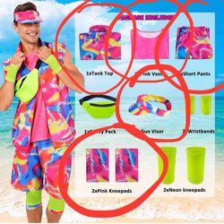 Men’s  80s Costume - Size M