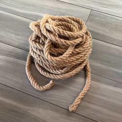 Heavy-Duty Natural Jute Rope 50FT