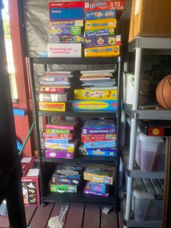 Large Lot of Kids Educational Games and Books