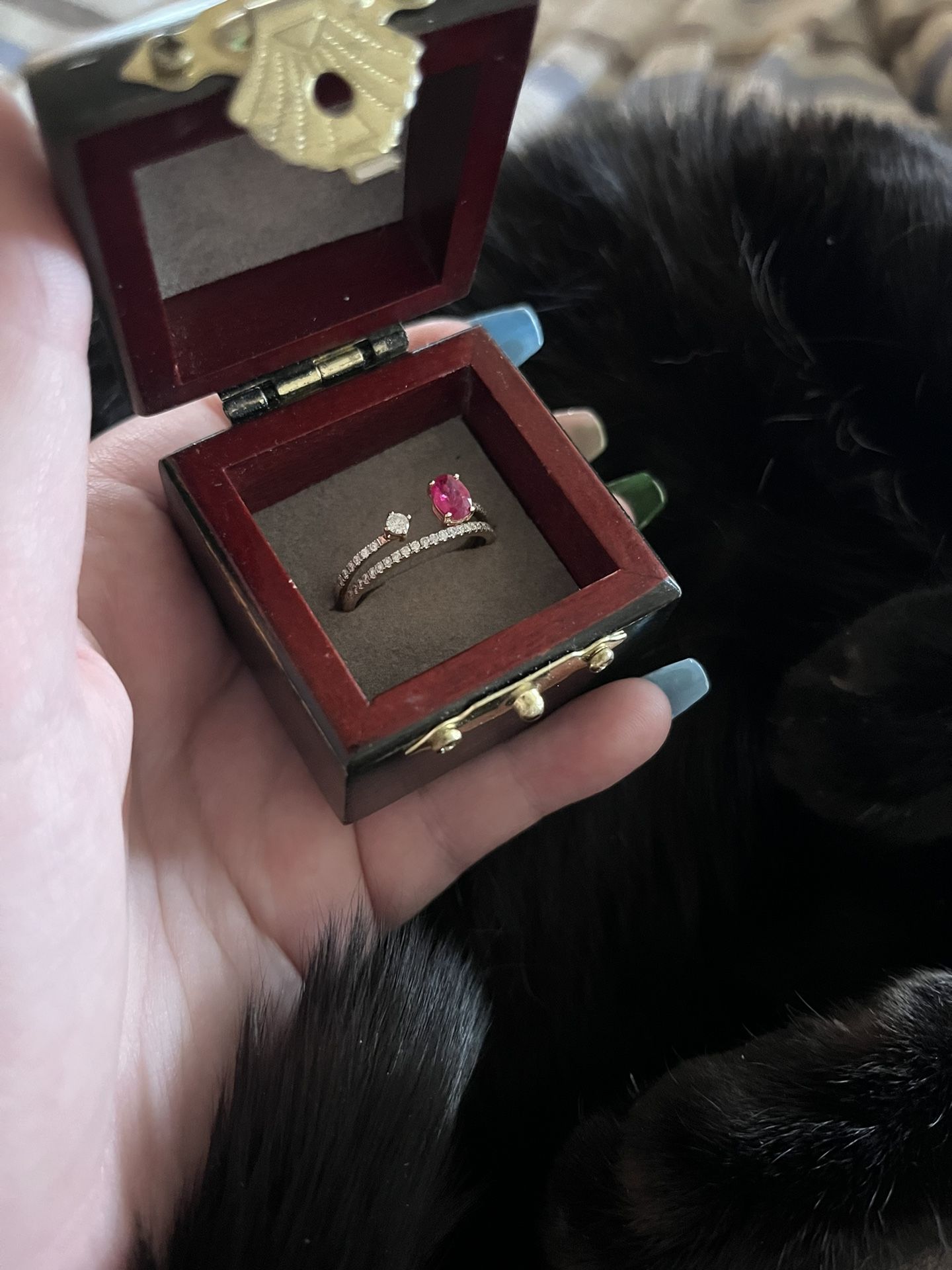 Ruby And Diamond Ring