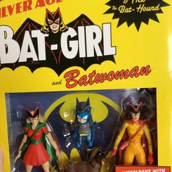 SLIVER AGE BAT-GIRL AND BATWOMAN  ACTION FIGURES BRAND NEW COLLECTABLE ITEM!! ASKING FOR  $75.00 2004 MAKE