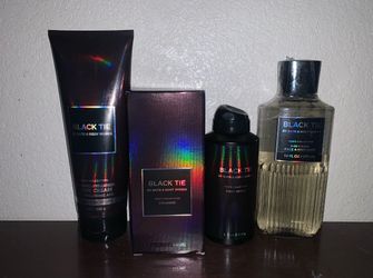 Bath and body works black tie bundle. 1 cologne 1 wash 1 cream