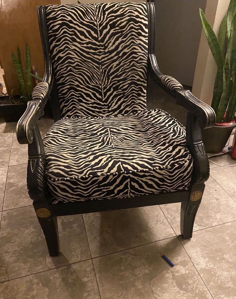 Zebra Accent Chair 