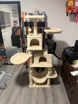 Large Multi-Level Cat Tree Tower