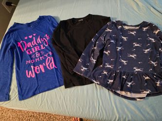 Toddler full sleeve shirts and leggings, size fits like 4-5, total 7 pieces for $15