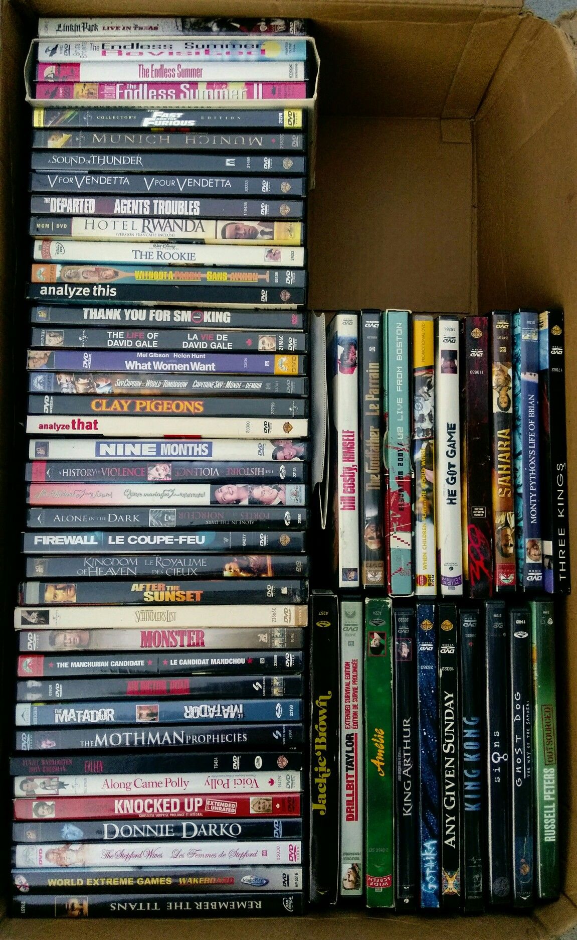 Large collection of assorted DVD films movies