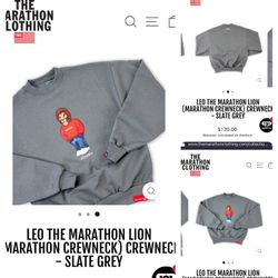 Nipsey Hussle….Leo The Marathon Lion Crewneck Sweatshirt 