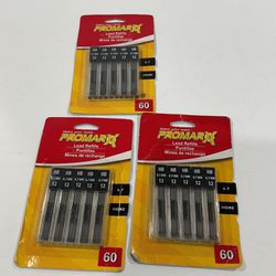 NEW PACK OF (3) 5 PROMARX MECHANICAL PENCIL LEAD REFILLS_0.7mm ,180 TOTAL