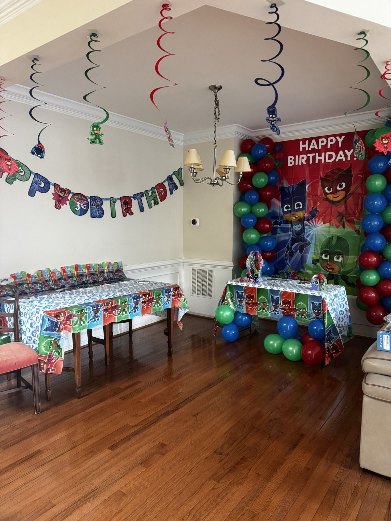 PJ MASKS PARTY DECORATION