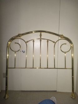 Vintage brass headboard full size