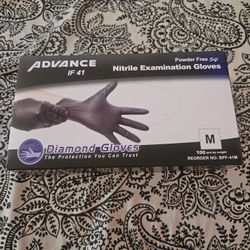 Advance IF 42 Nitrile Examination Gloves Diamond Gloves 