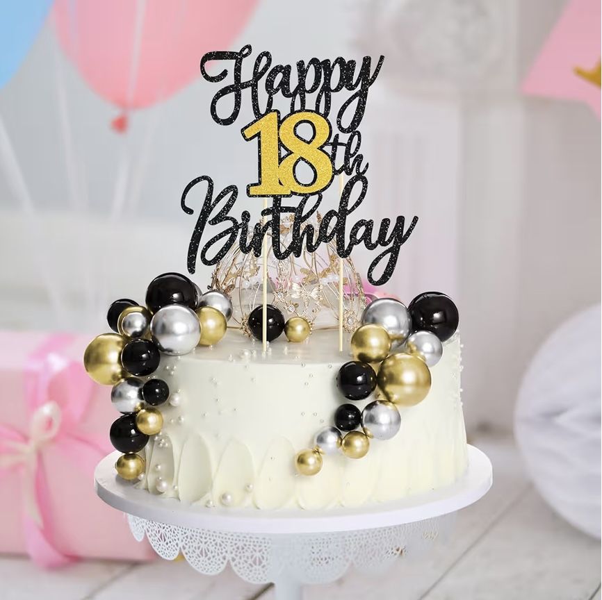 Happy 18th Birthday Cake Toppers