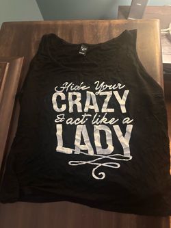 Black tank top size small