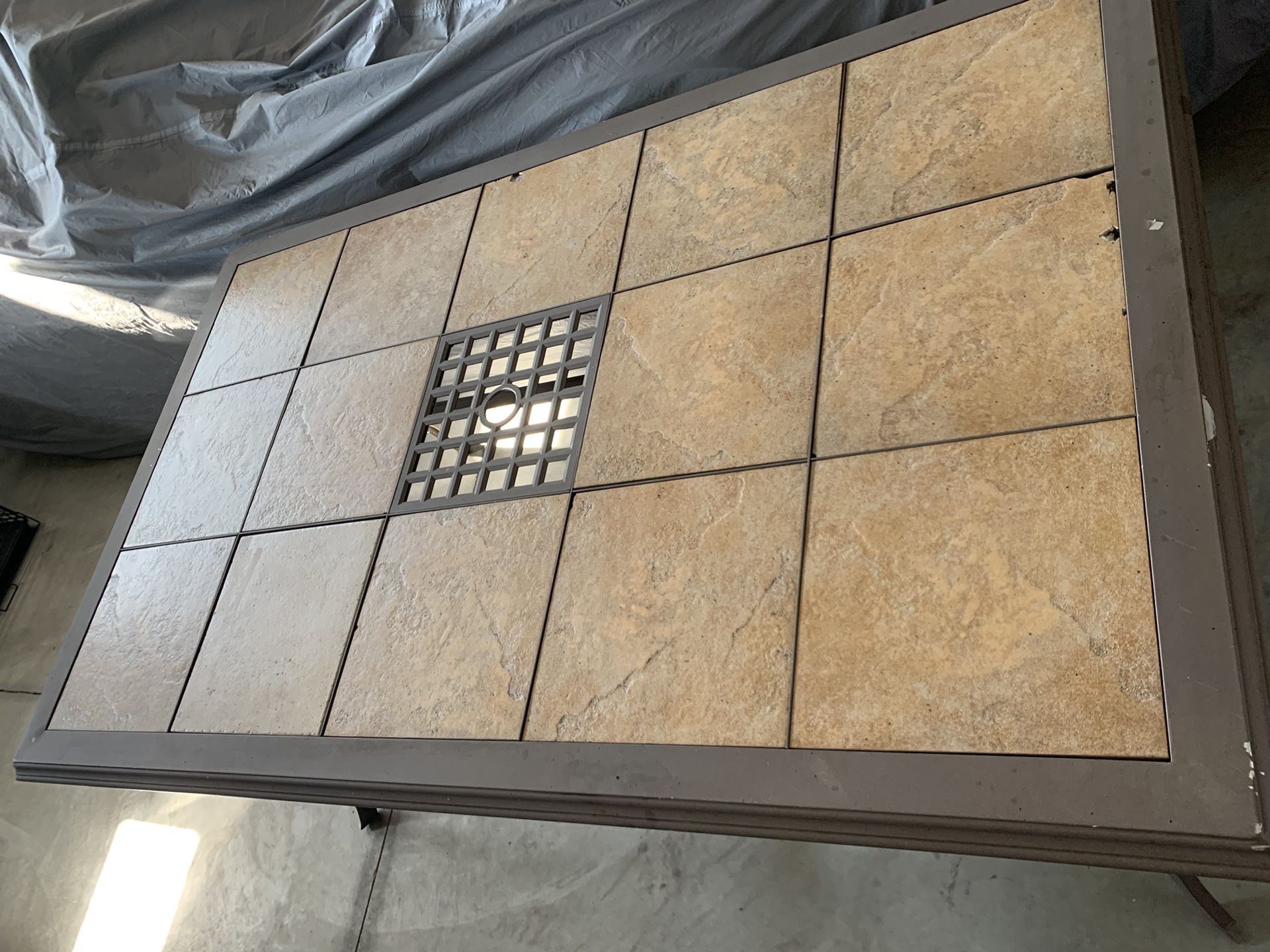 Hampton Bay Ceramic Tile Patio Table