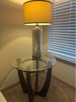 Side table/lamp