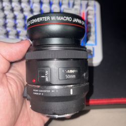 Canon 50 mm Lens With Sigma Adapter