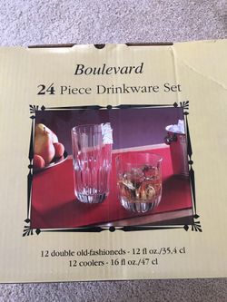Boulevard 24 piece drinkware set