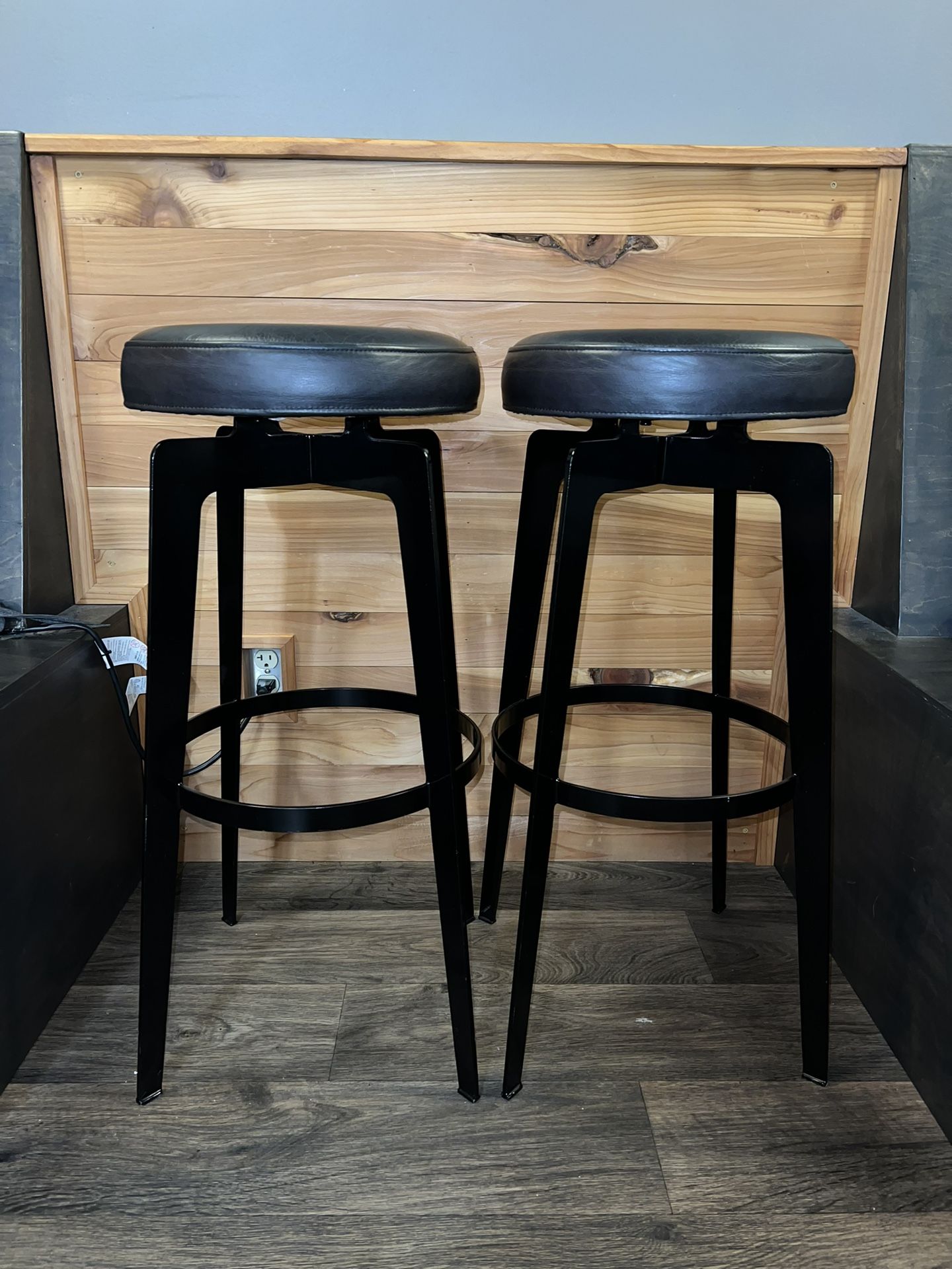 Buffalo Leather Bar Stools