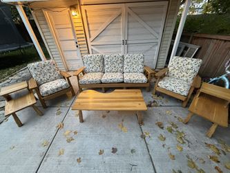 Ranch Oak Living Room Set