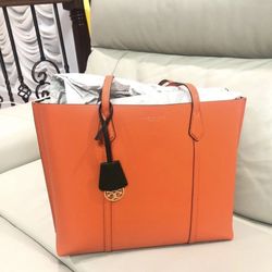 Tory Burch Perry Tote Orange Bag