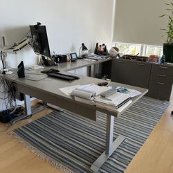 Standing Desk, Side portion, and credenza